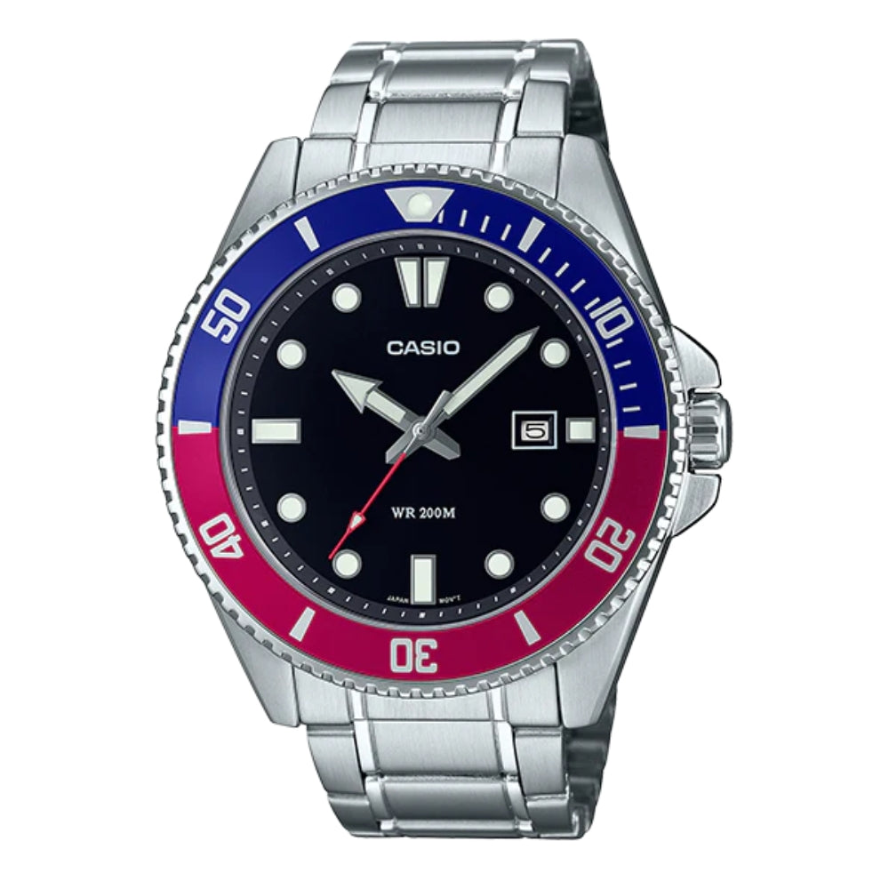 Casio Reloj Casual Correa de Acero Inoxidable para Caballeros