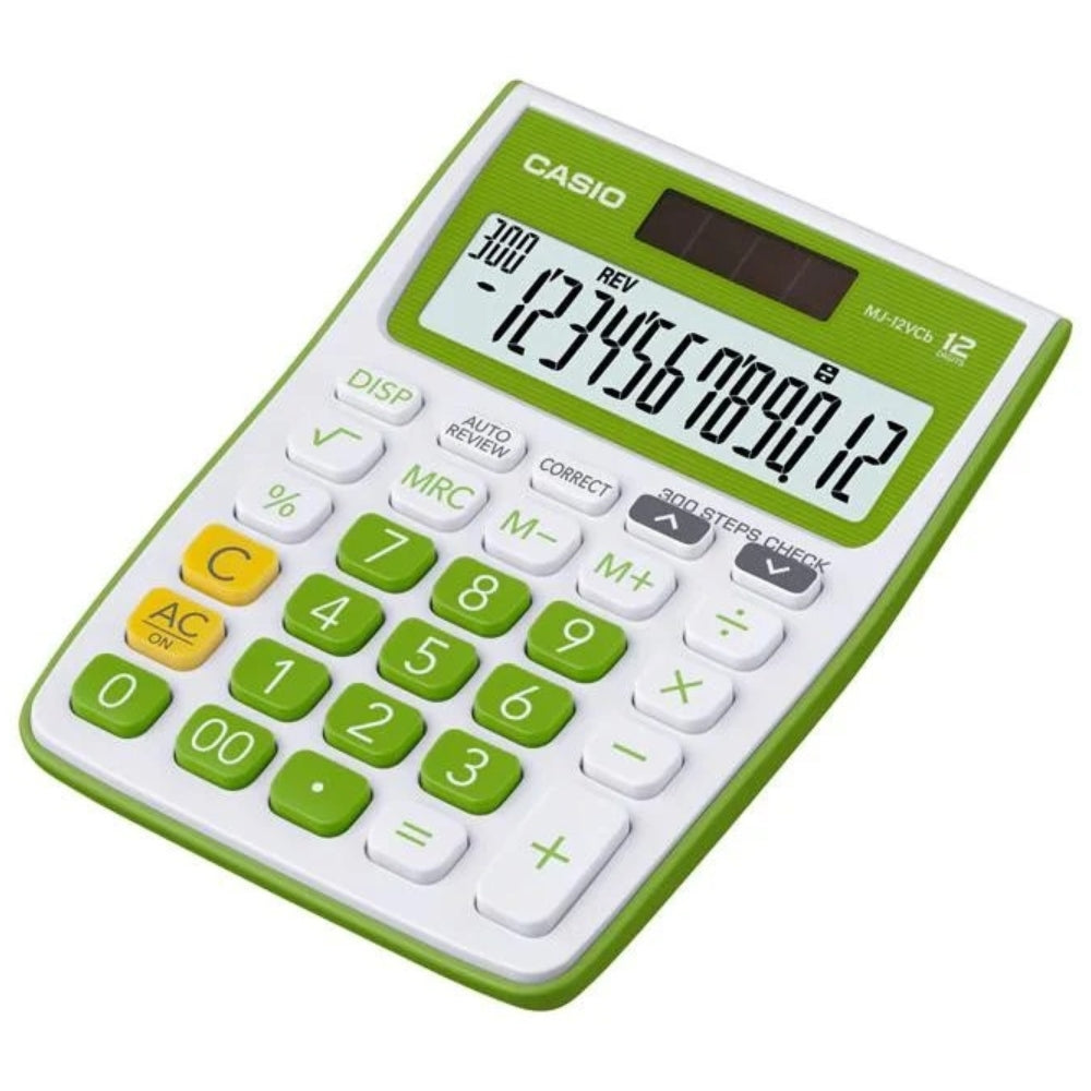 Casio Calculadora De Escritorio 12 Dígitos MJ-12VCb-GN