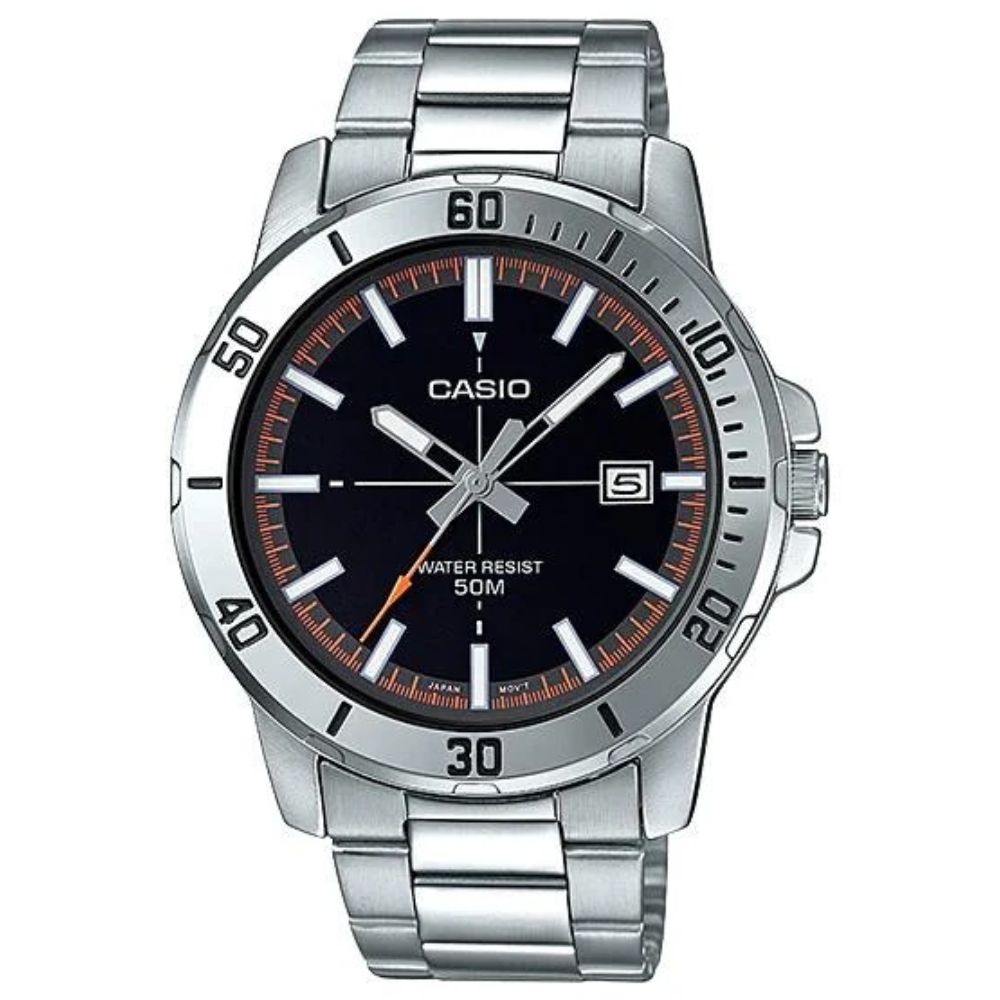 Casio Reloj Casual Correa De Acero Inoxidable Para Caballero Silver
