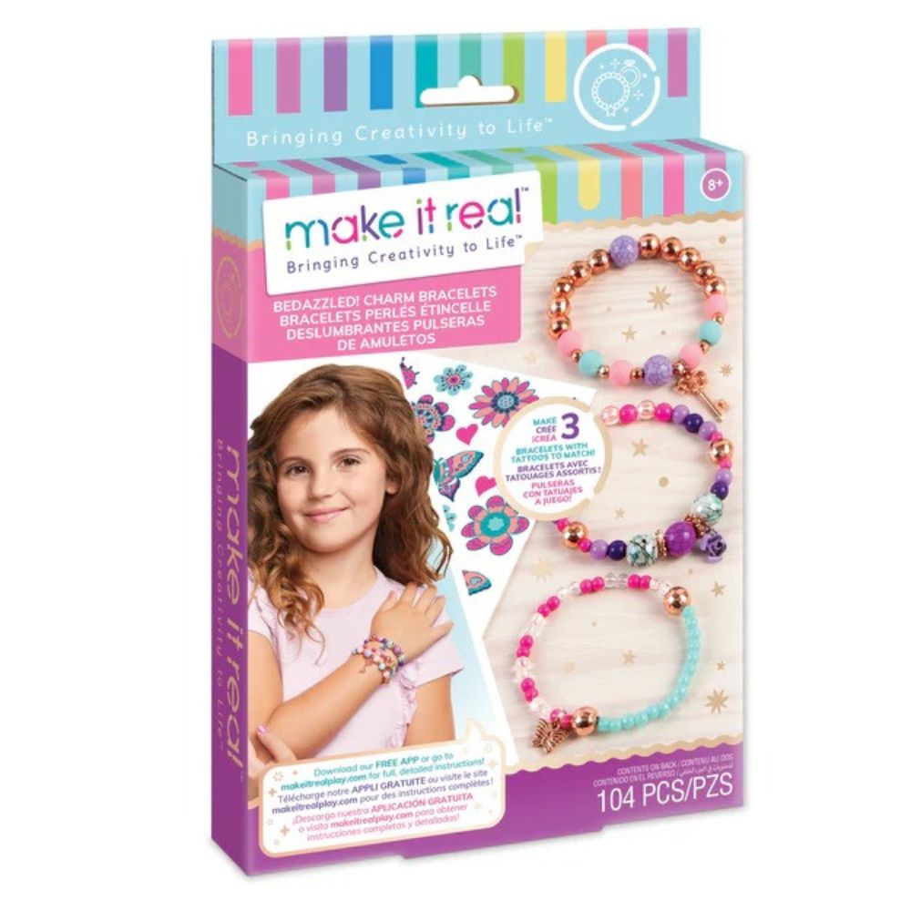 Make It Real Deslumbrantes Pulseras con Dijes 8+ 104Pzs