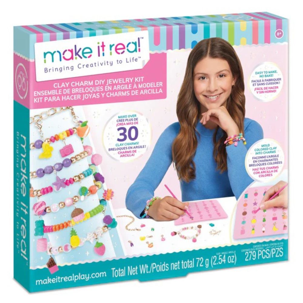 Make It Real Kit Para Hacer Joyas Y Charms De Arcilla 8+ 279Pzs