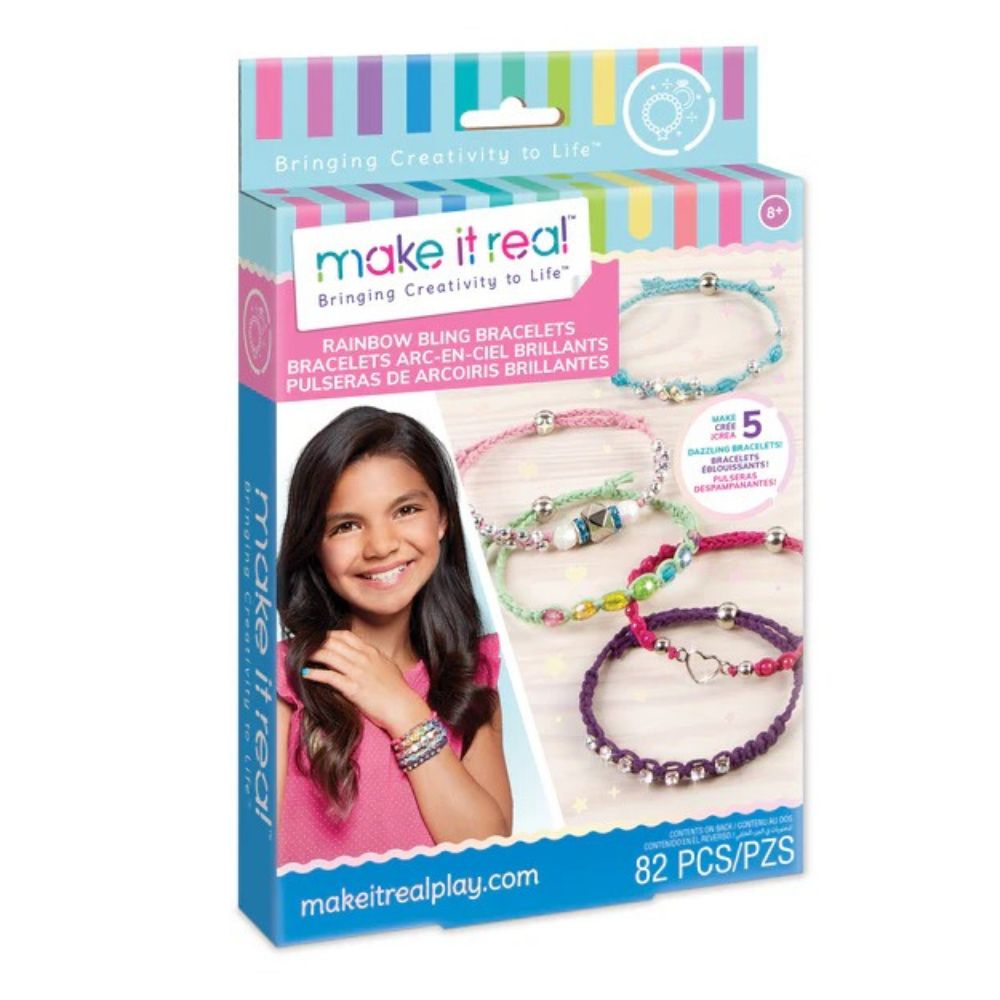 Make It Real Pulseras De Arcoíris Brillantes 8+ 82Pzs