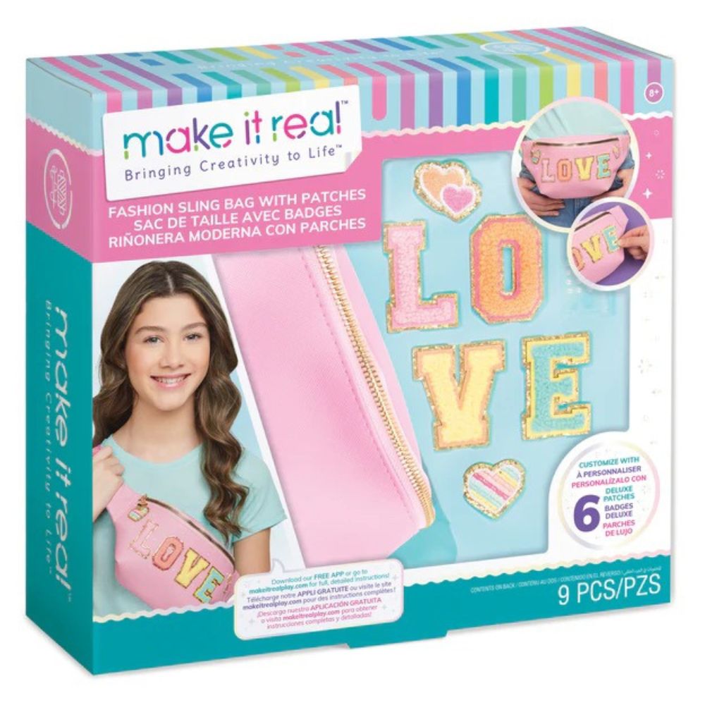 Make It Real Riñonera Moderna Con Parches 8+ 9Pzs