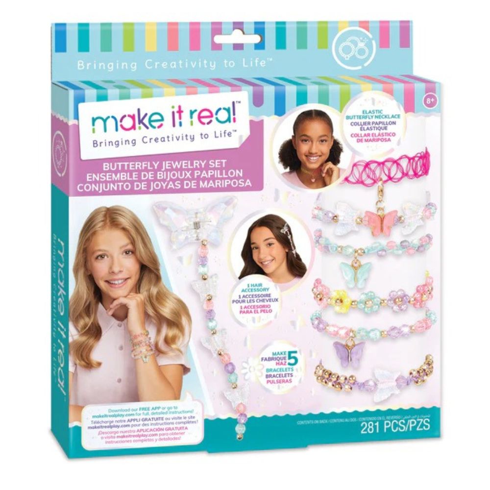 Make It Real Set De Joyas De Mariposa 8+ 281Pzs