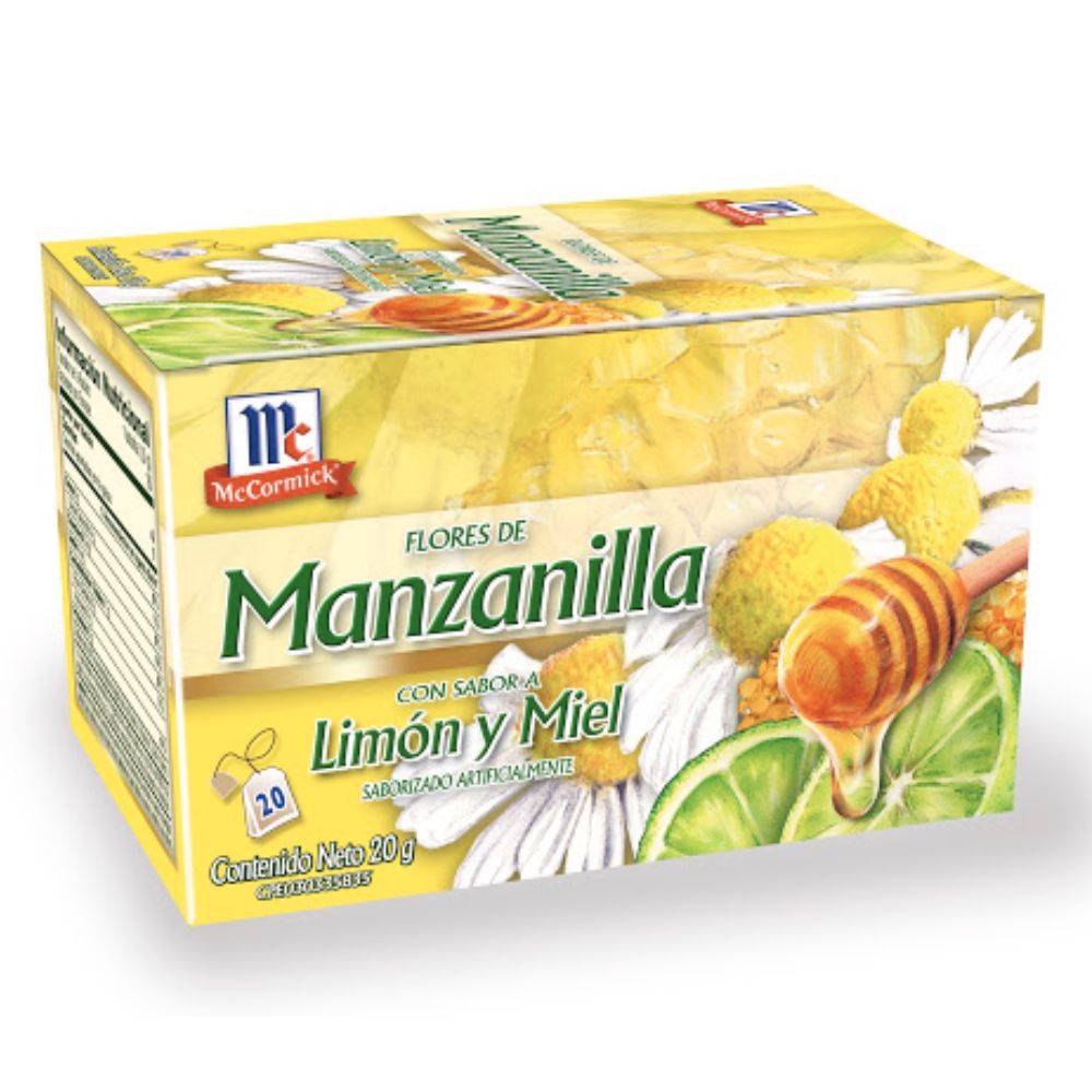 McCormick Infusión De Té De Manzanilla Con Sabor A Limón Y Miel 20 Und