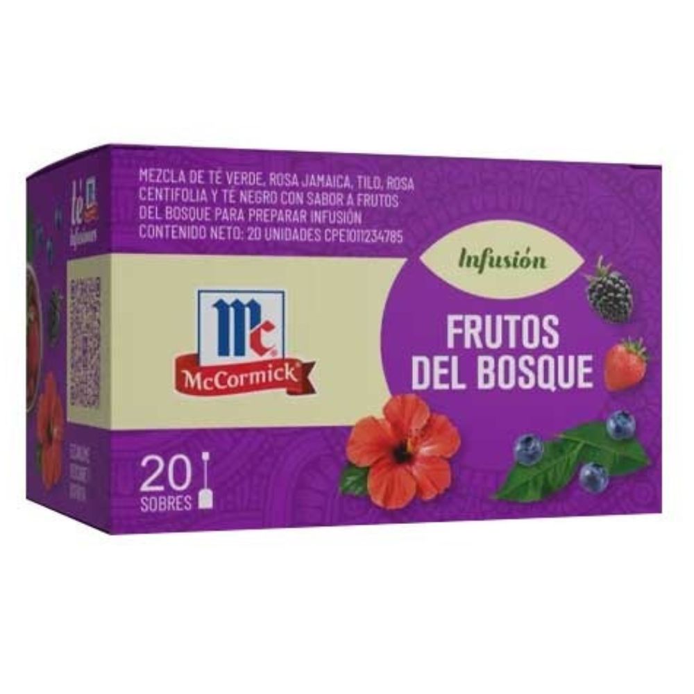 McCormick Infusión De Té Frutos Del Bosque 20 Und