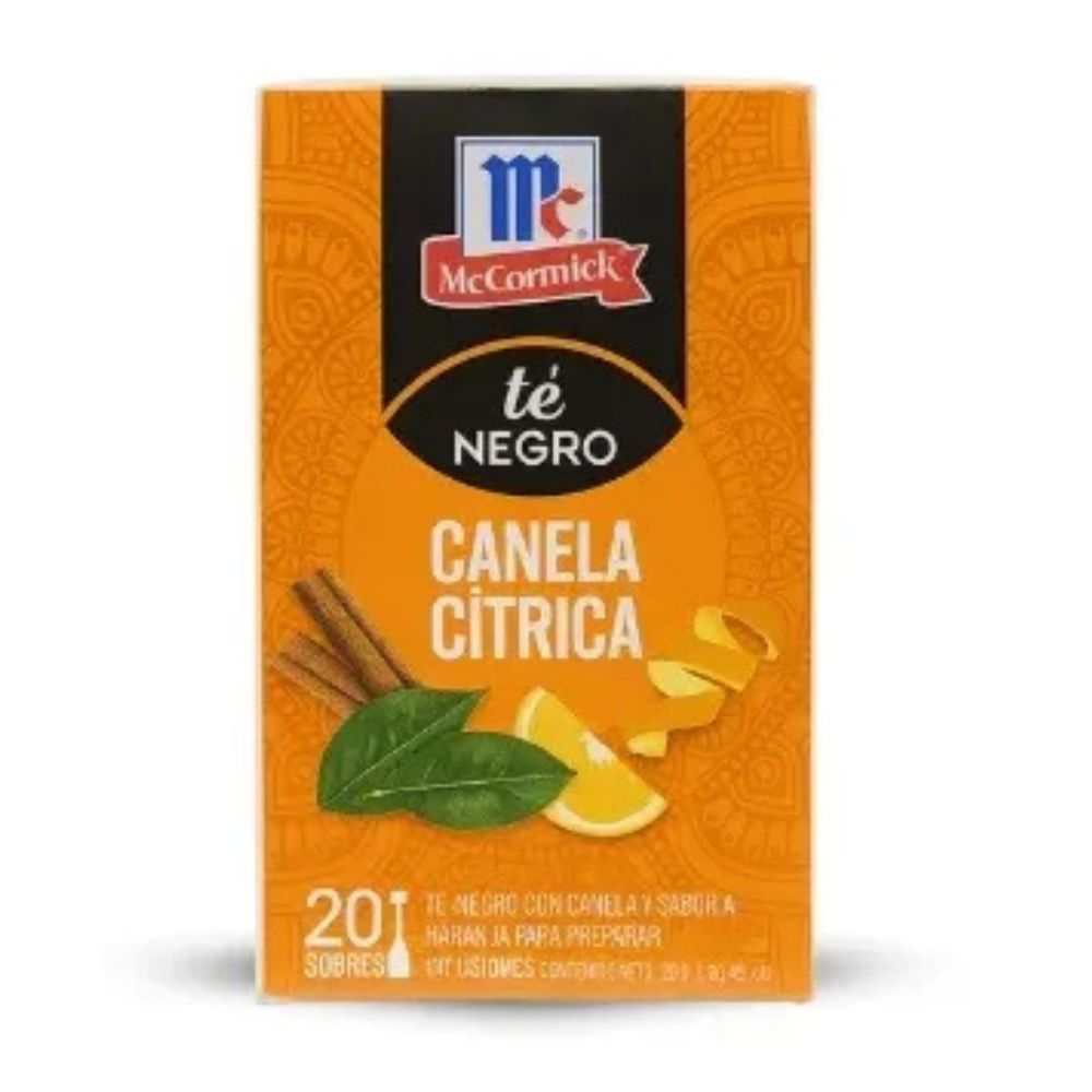 McCormick Infusión De Té Negro Canela Cítrica 20 Und