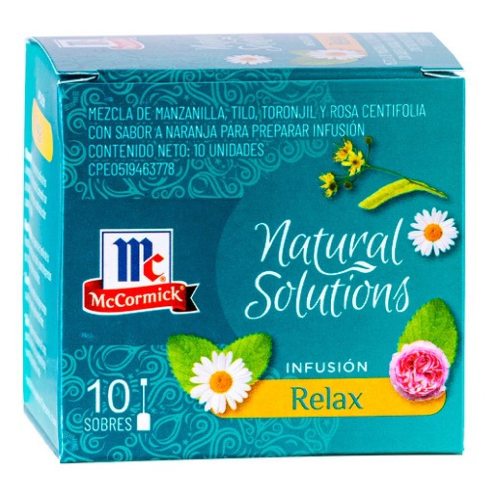 McCormick Infusión De Té Relax Natural Solutions 10 Und