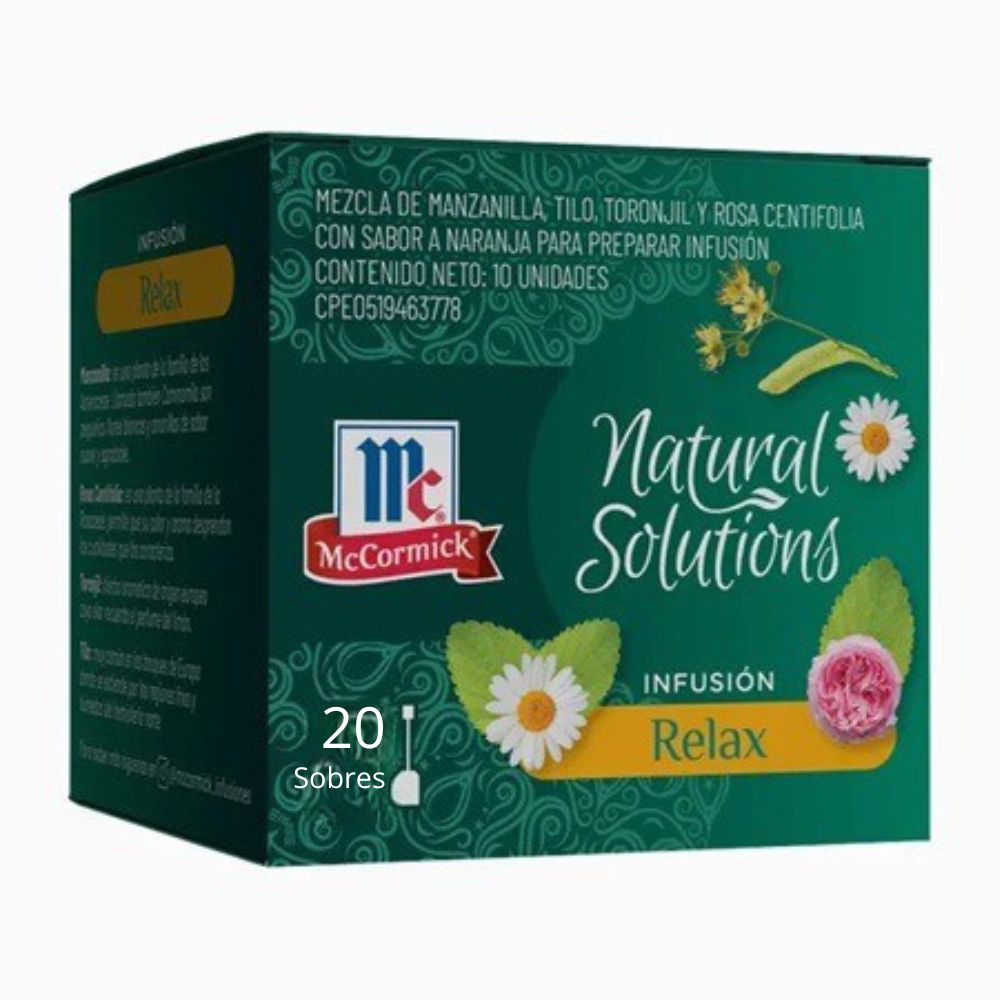 McCormick Infusión De Té Relax Natural Solutions 20 Und