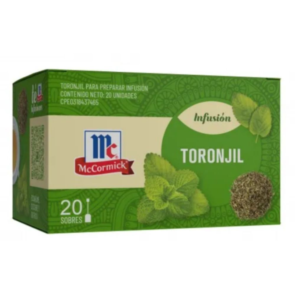 McCormick Infusión De Té Toronjil 20 Und
