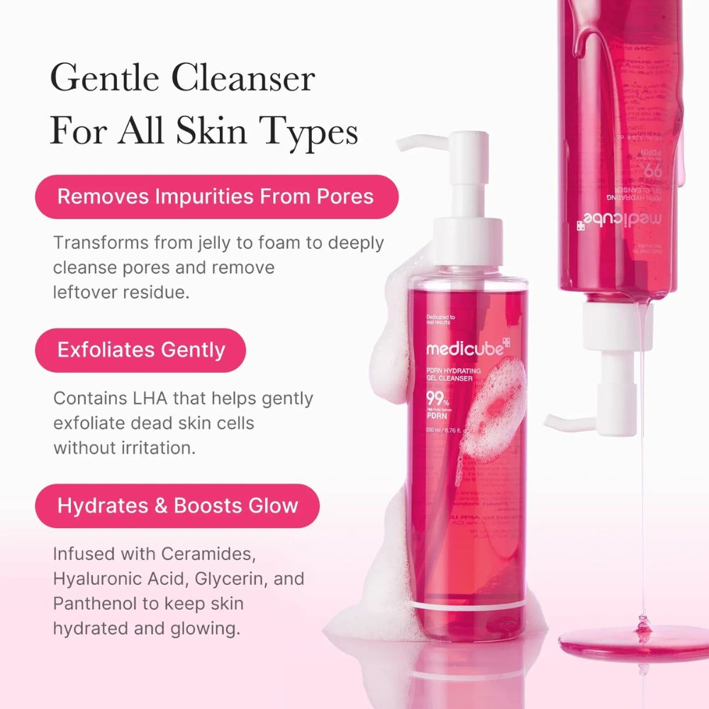 Medicube PDRN Hydrating Gel Cleanser 99% 200ml