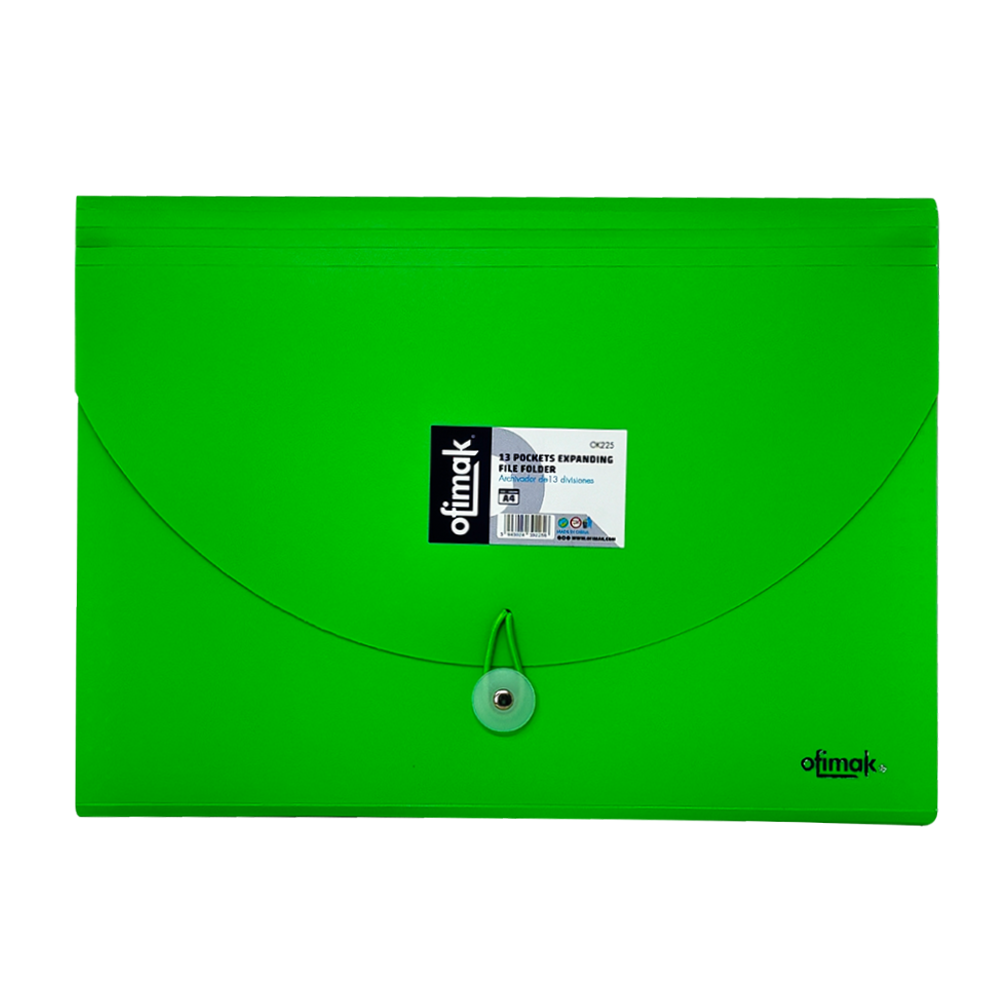 Ofimak Archivador de 13 Divisiones Acordeon Tamaño A4