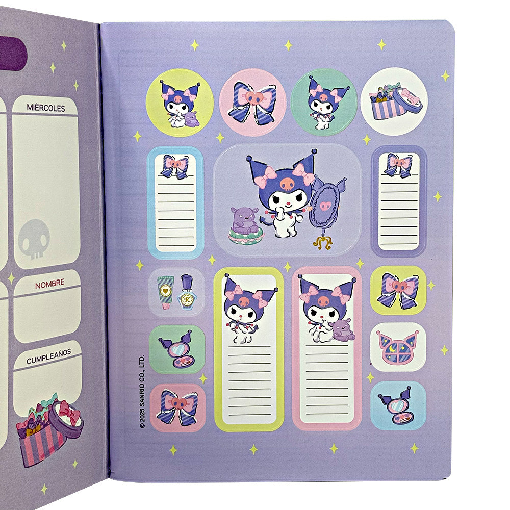 Norma Cuaderno Kuromi Cuadriculado Cosido 100 Hojas Diseño Diseño Mirror