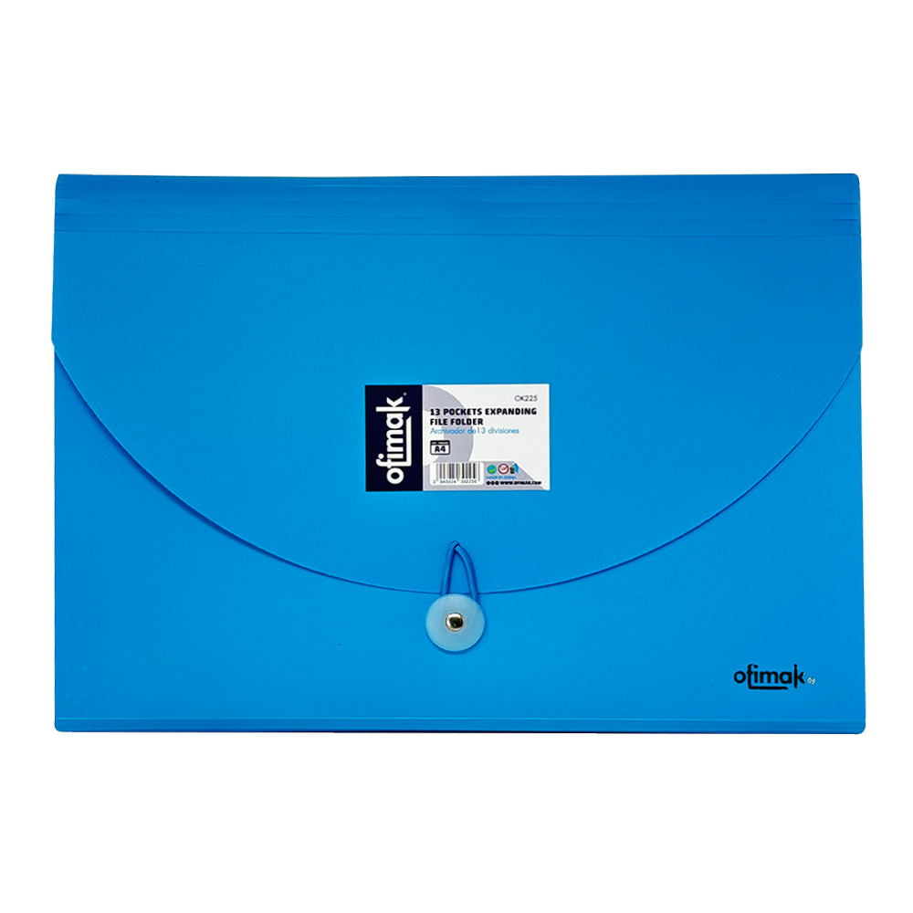 Ofimak Archivador de 13 Divisiones Acordeon Tamaño A4