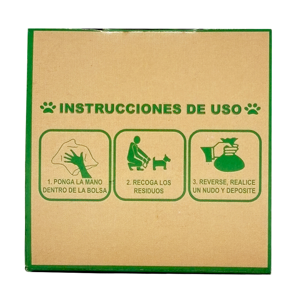 Rollo de 80 Bolsas para Desechos de Animales