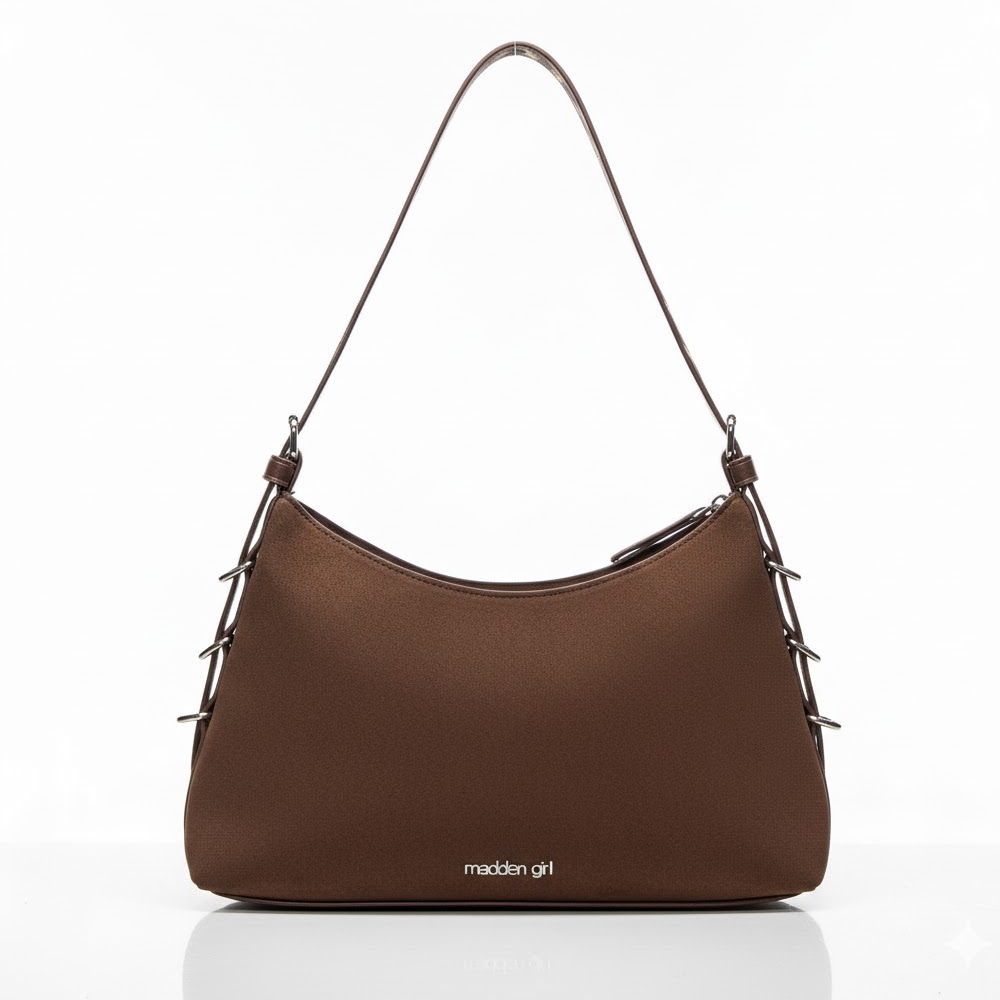 Steve Madden Girl Cartera Brown Con Llavero