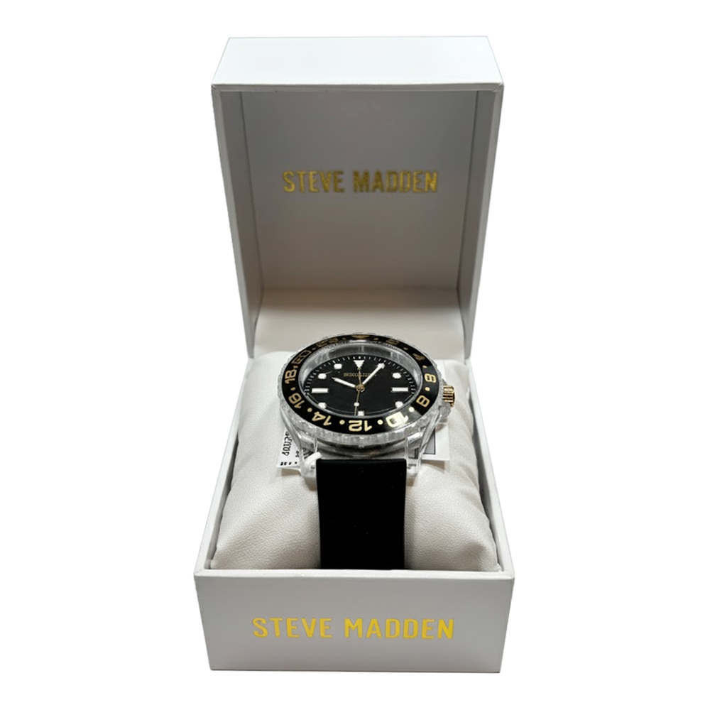 Steve Madden Reloj Para Caballero Black