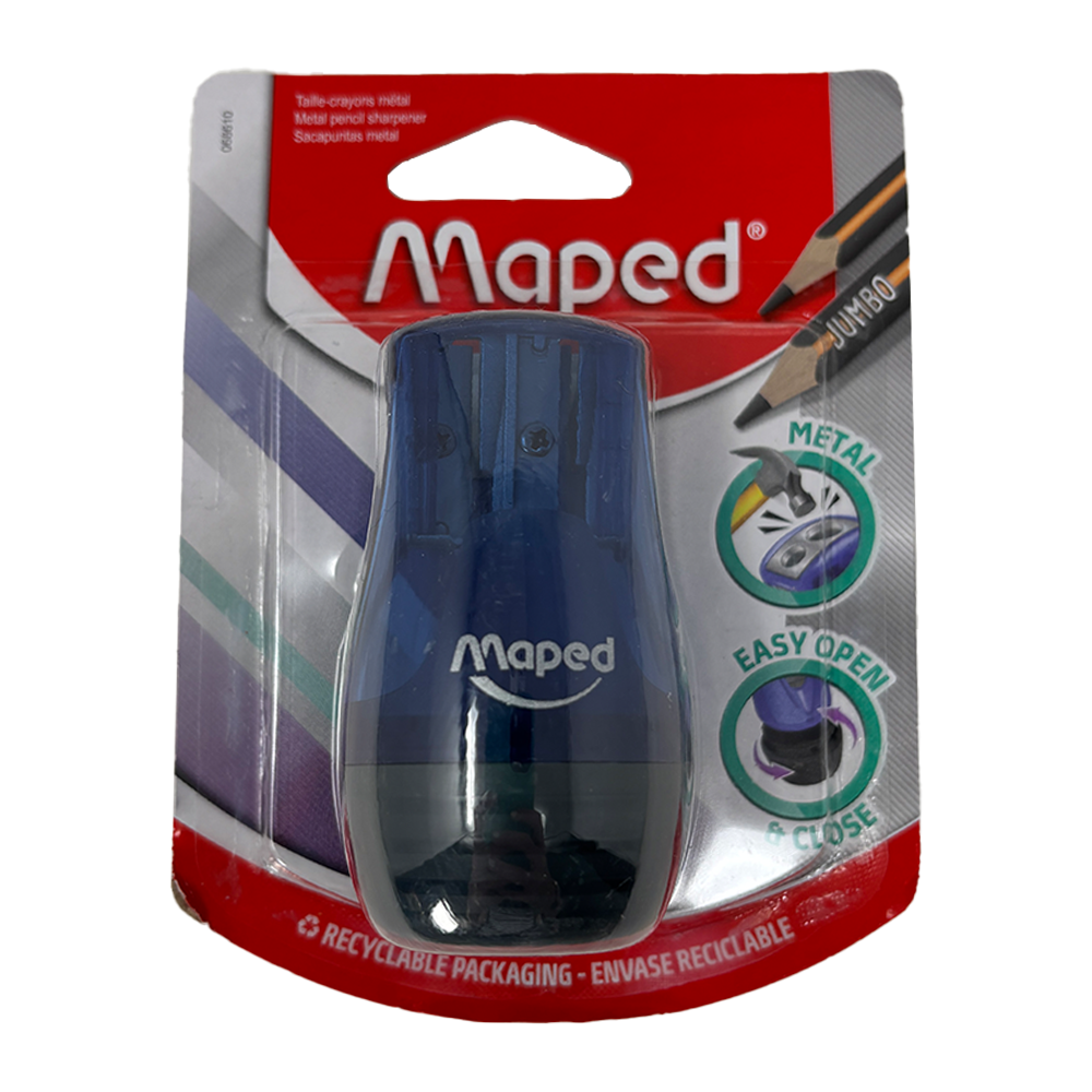 Maped Sacapunta de Metal Doble Orifico Colores Varios