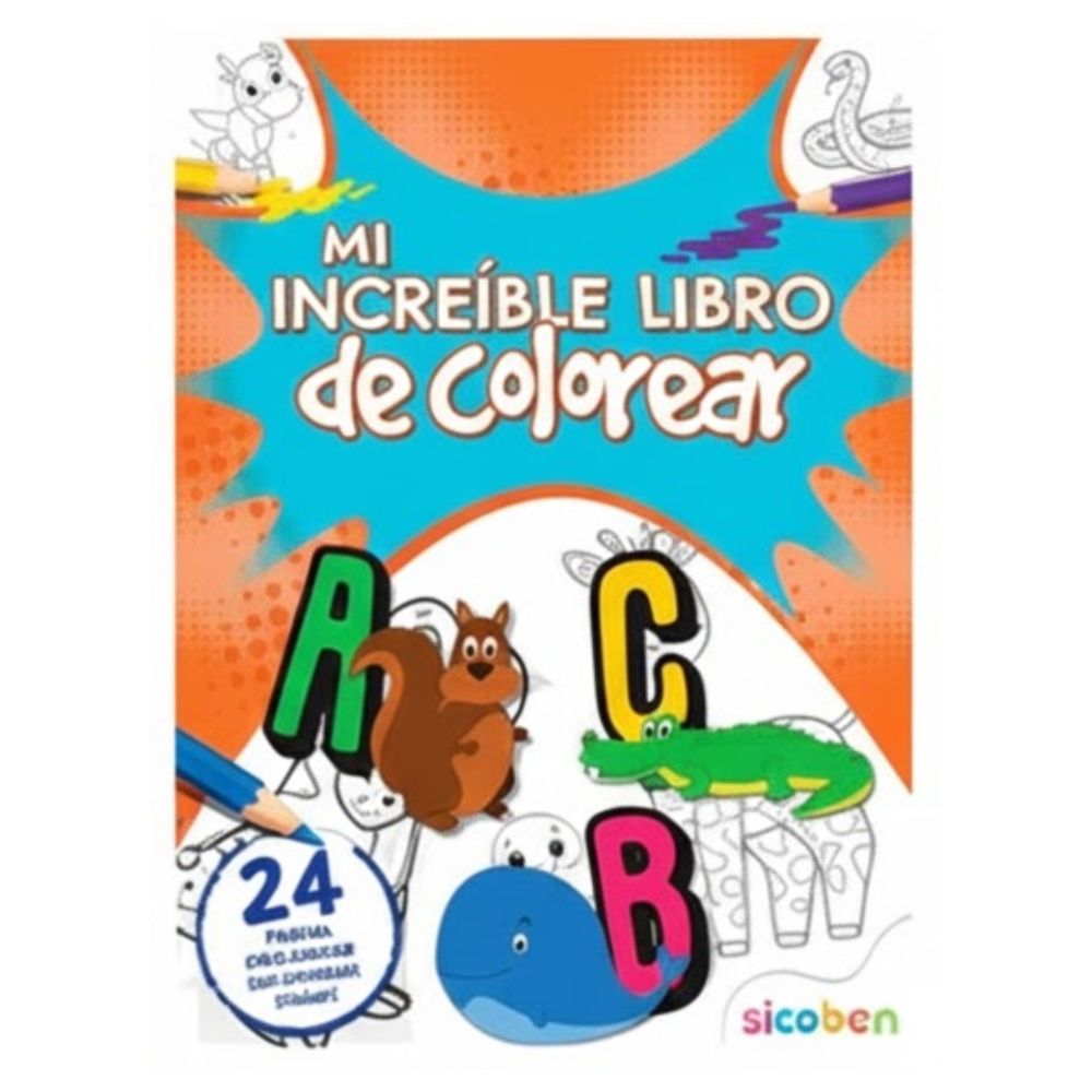 Mi Increíble Libro De Colorear Para Niños ABC 24pag