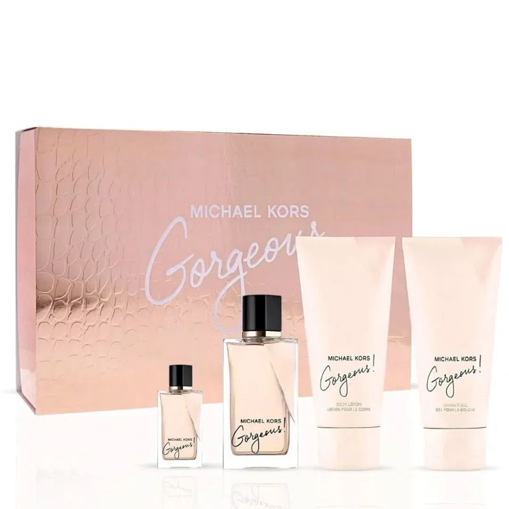 Michael Kors Gorgeous Set De Parfum 100ml + 5ml + Body Lotion 100ml + Shower Gel 100ml For Women