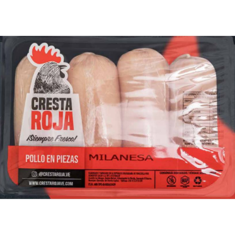 Milanesa de Pollo Cresta Roja 10 Opciones