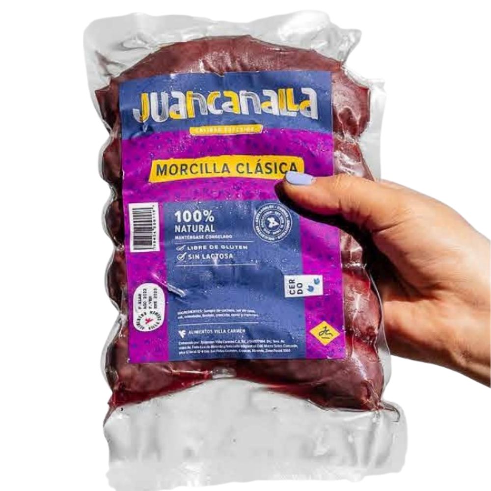 Morcilla Clásica Juan Canalla 5 Und 450gr