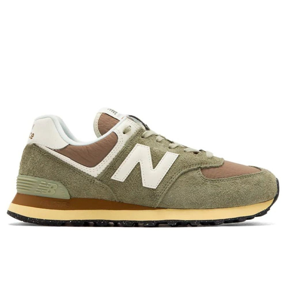 New Balance Lifestyle 574 Classics Washed Out Brights Gris Y Verde Zapato Unisex