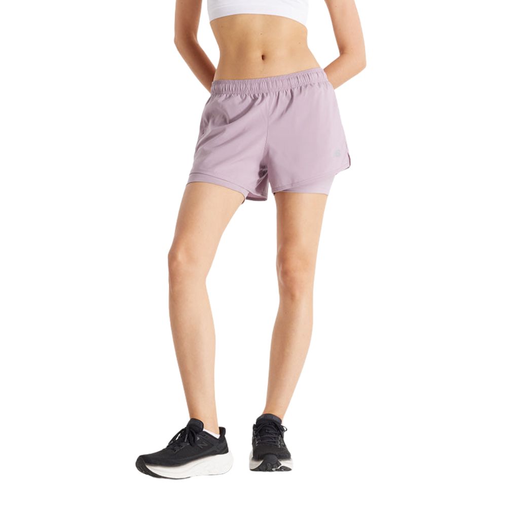 New Balance Short 3" Sport Essentials Para Dama 2 en 1