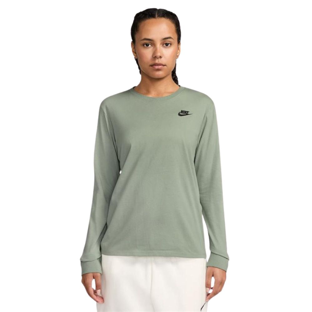 Nike Camisa Manga Larga Club Tee Para Damas