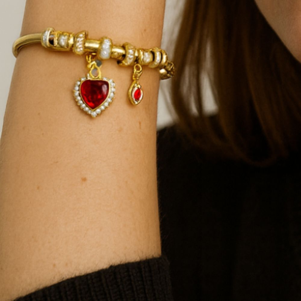Nine West Pulsera De Corazón Red
