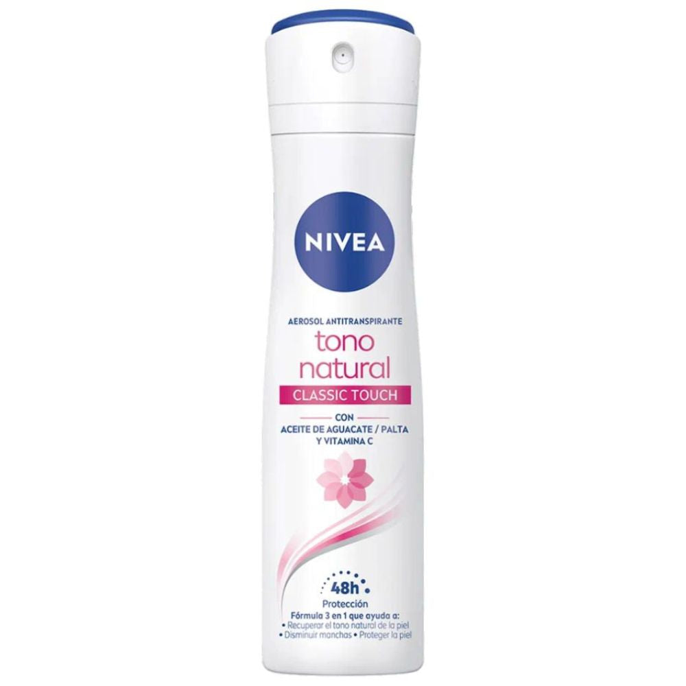 Nivea Desodorante en Aerosol Antitranspirante Tono Natural Classic Touch 150ml