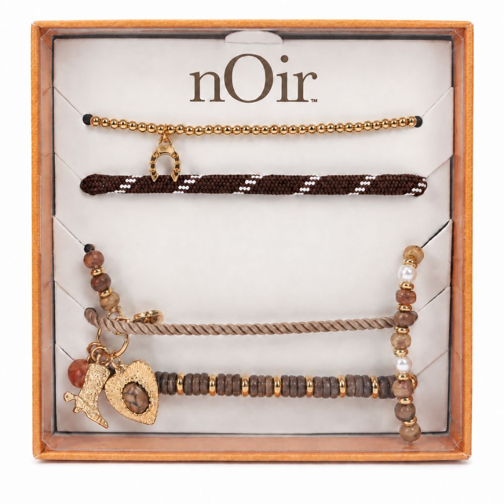 Noir Set de 5 Pulseras