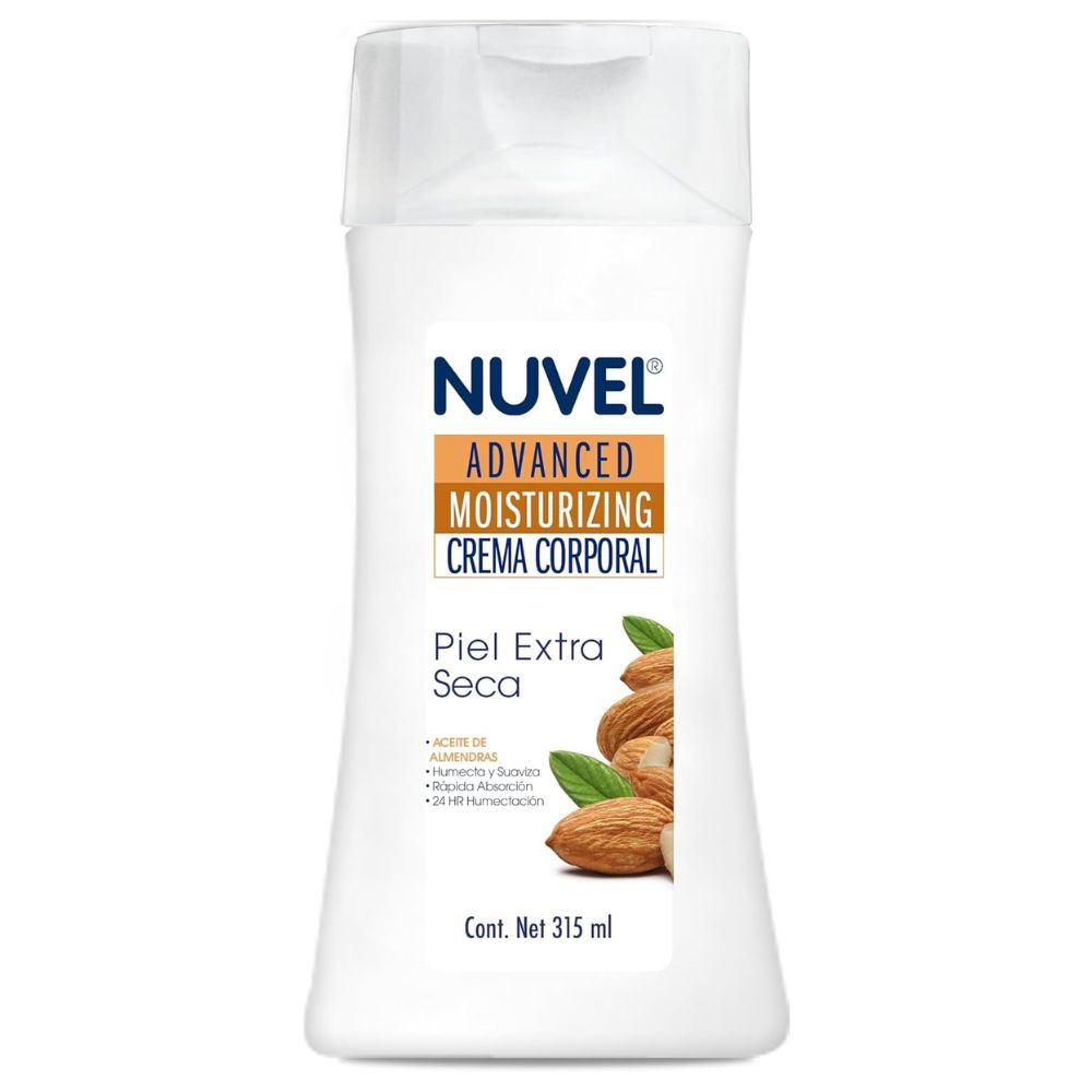Nuvel Advanced Moisturizing Crema Corporal Aceite De Almendras "Piel Extra Seca" 315ml