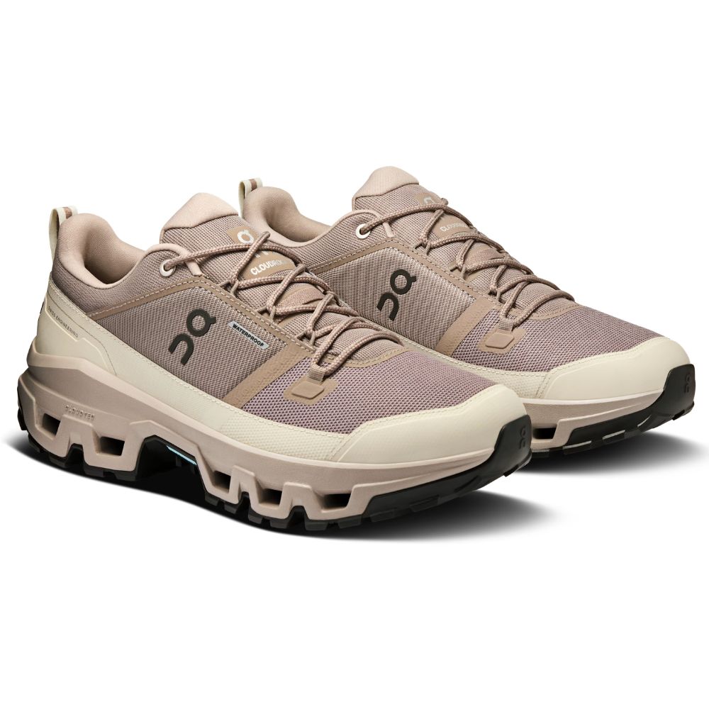 On Zapatos Trail Para Caballeros Cloudrock Low Waterproof Cinder Fog