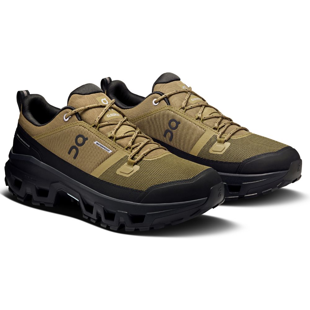 On Zapatos Trail Para Caballeros Cloudrock Low Waterproof Hunter Black