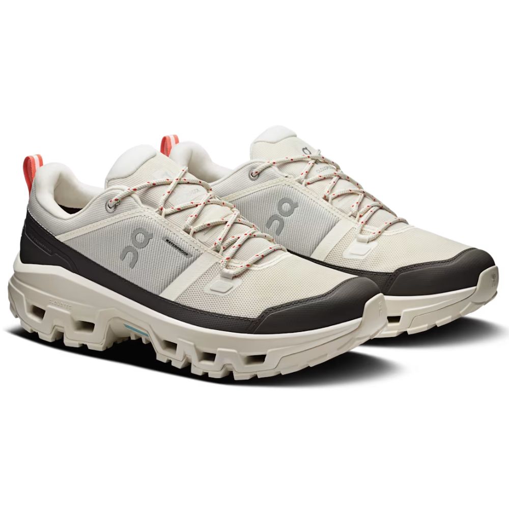 On Zapatos Trail Para Caballeros Cloudrock Low Waterproof Ivory Ivory