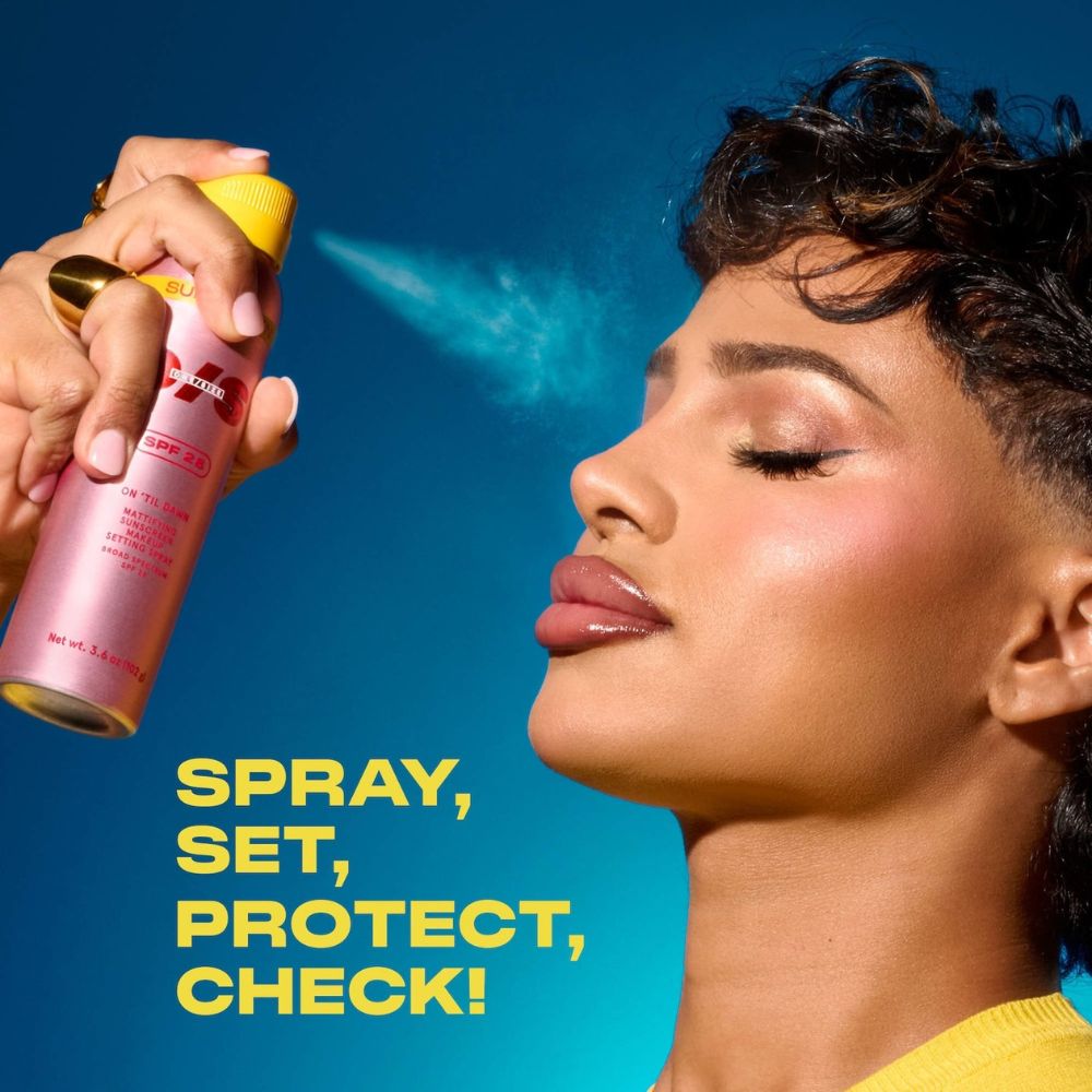 One Size Setting Spray Sunscreen SPF28 On Till Dawn 102ml