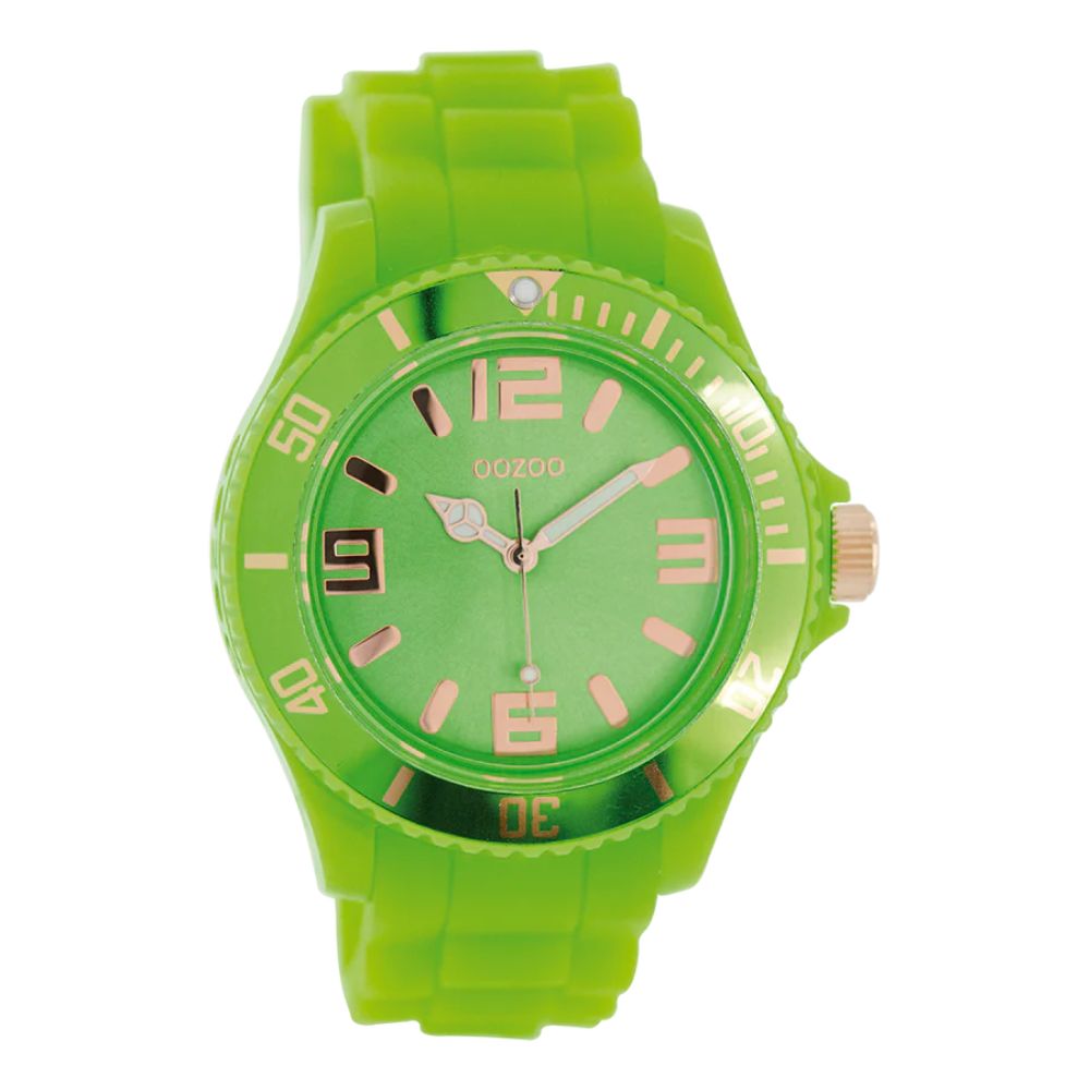 Oozoo Reloj Deportivo Correa De Silicone Unisex Fluo Green