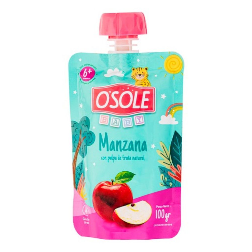 Osole Compota Sabor A Manzana 100gr