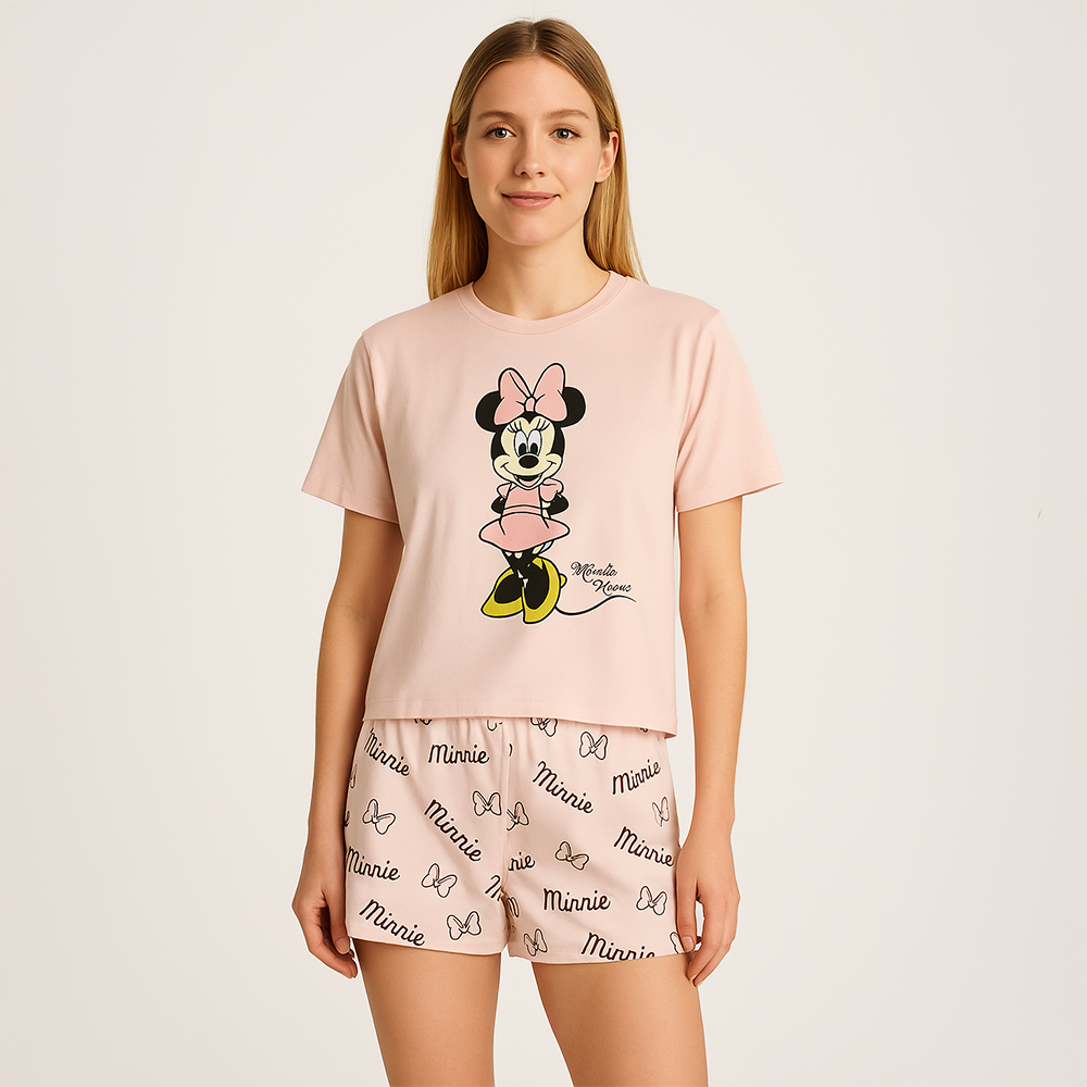 Disney Minie Mouse Tee & Short Pijama Set