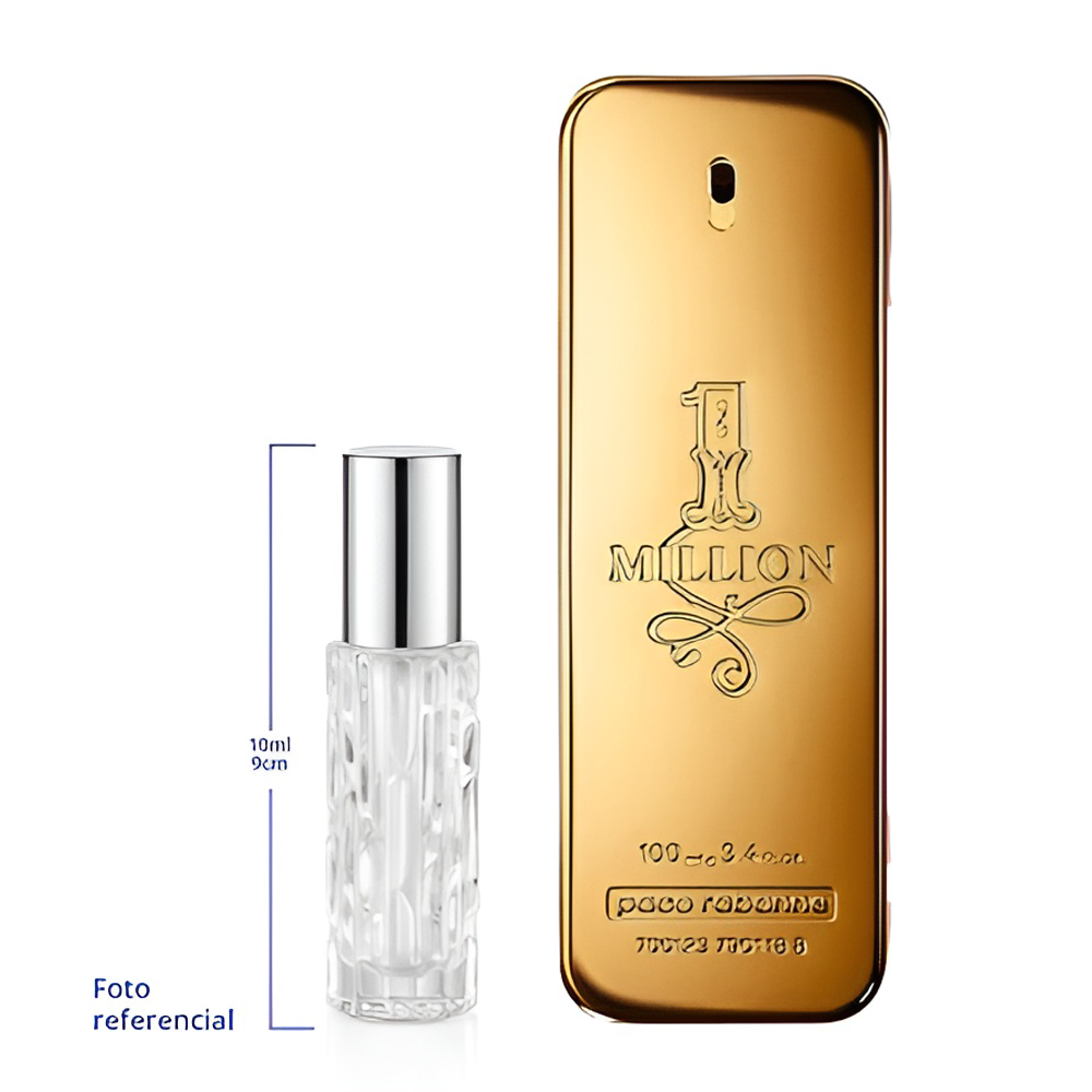Paco Rabanne 1 Million Decant Travel Size 10ml 95 a 150 Spray Aprox Eau de Toilette For Men