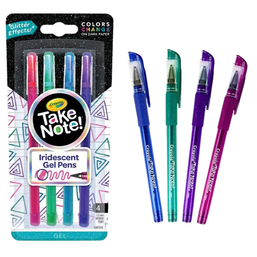 Crayola Take Note Iridescent Gel Pens 4 Und