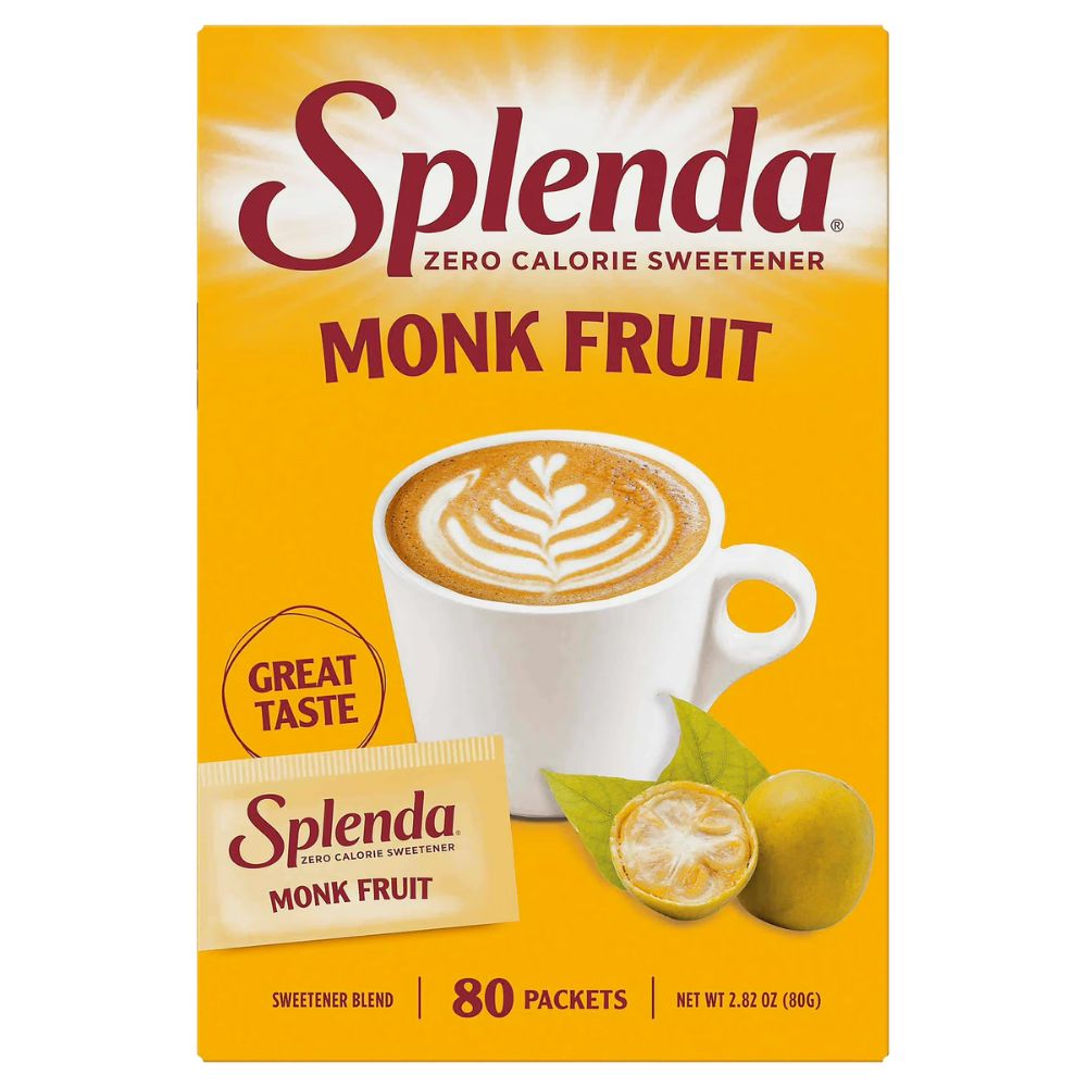 Splenda Zero Calorie Sweetener Monk Fruit 80 packets