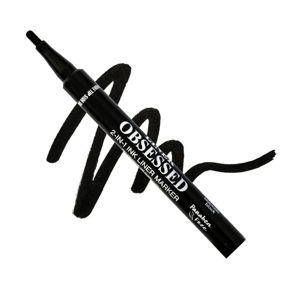 Palladio Delineador De Ojos Liner Obsessed 2en1 Blackest Black 1ml