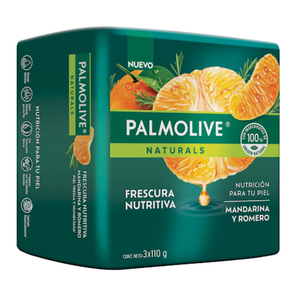 Palmolive Jabón En Barra Mandarina-Romero 3x110gr