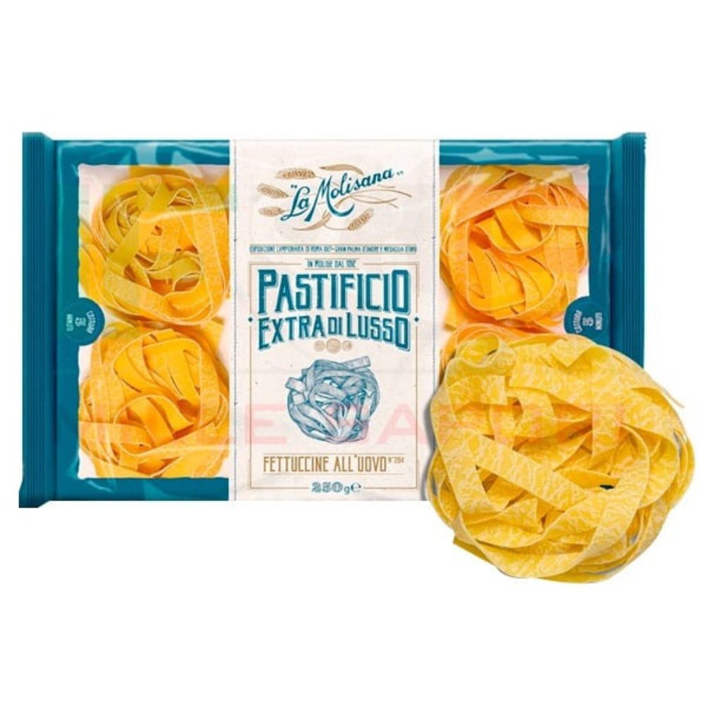 Pasta La Molisana Fettuccine All'uovo No204 De Semola Y Huevo 250gr