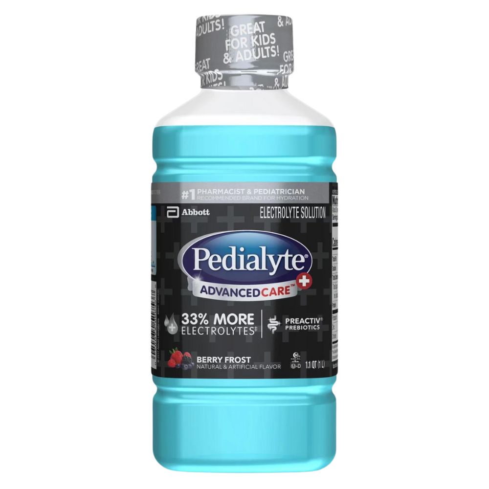 Pedialyte Solucion Hidratante Advanced Care Berry Frost 1 Litro