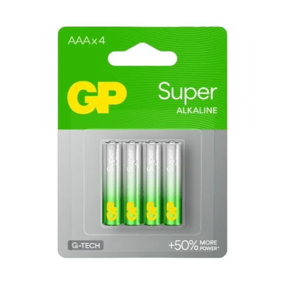Pilas Gp Super Alcalina AAA-Mod-GP24A-2U4 Blíster 4 Und