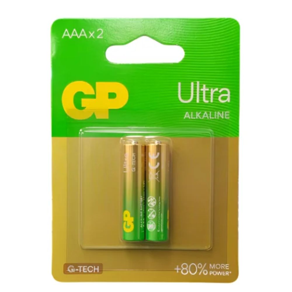 Pilas Gp Ultra Alcalina AAA MOD-GP24AU-2U2 Blister 2 Und