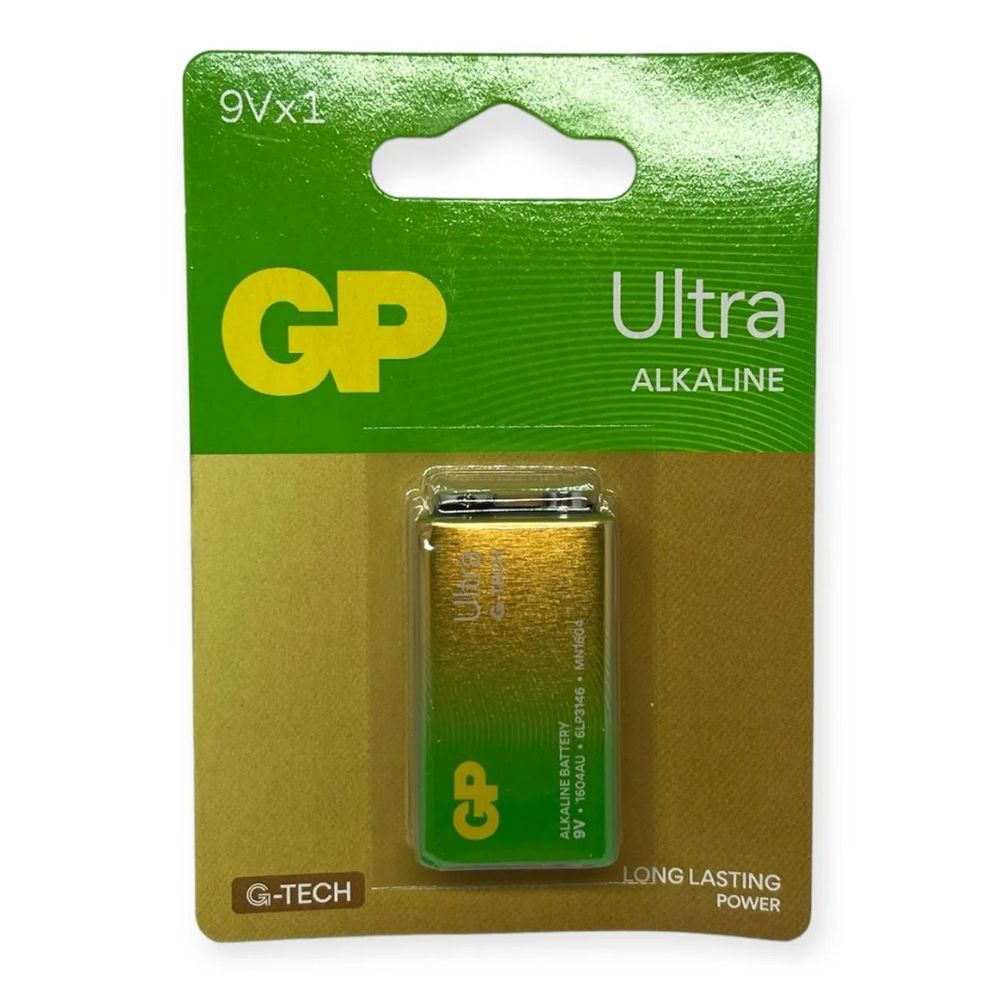 Pilas Gp Ultra Alcalina 9V MOD-1604A-5U1+000 Blister 1 Und